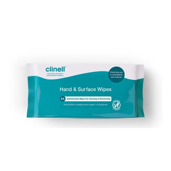 Click for a bigger picture.Clinell Antimicrobial Hand Wipes (individu