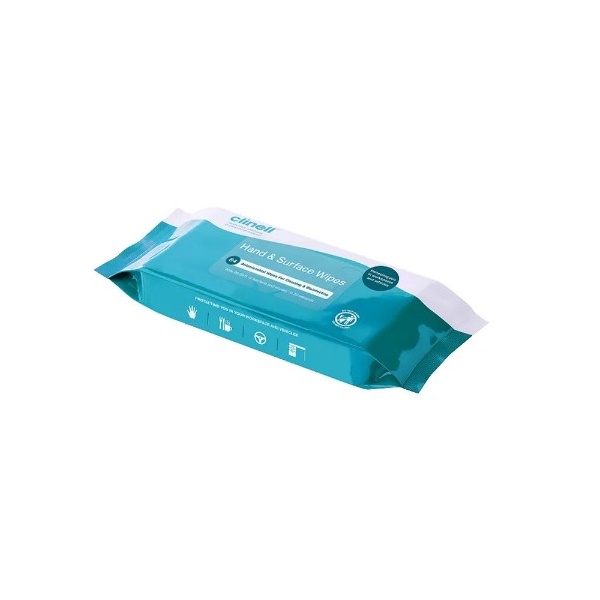 Click for a bigger picture.Clinell Antimicrobial Hand Wipes (not indi