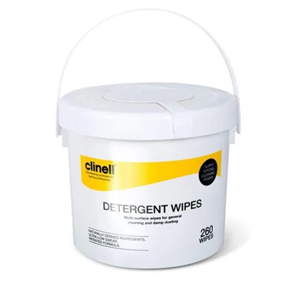 Click for a bigger picture.Clinell Detergent Wipes Bucket 260