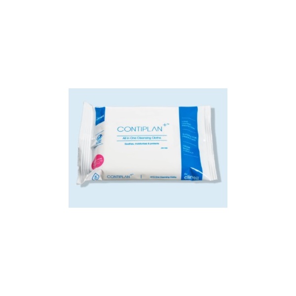 Click for a bigger picture.Contiplan All in One Cleansing Cloths 25
