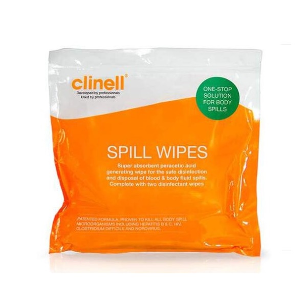Click for a bigger picture.Clinell Spill Wipe x 24