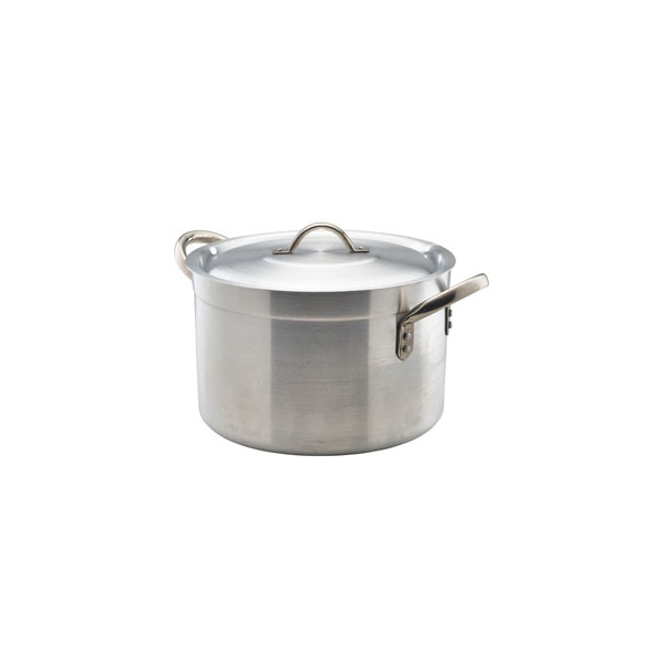 Click for a bigger picture.Stew Pan with Lid - Medium Duty Aluminium