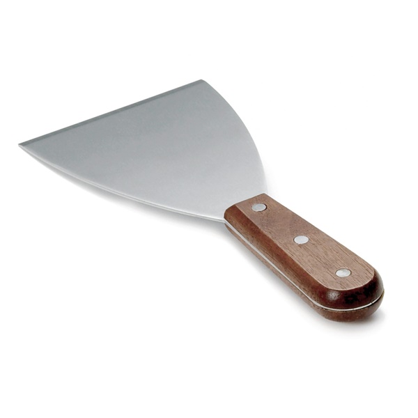 Click for a bigger picture.Wooden Handle Scraper Stainless Steel