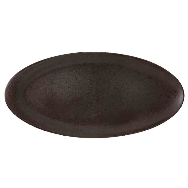 Click for a bigger picture.Bronze Oval Platter 489x236mm