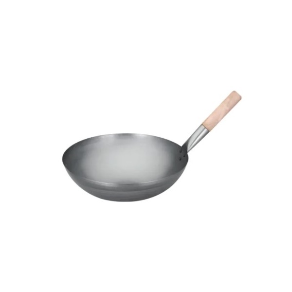 Click for a bigger picture.Carbon Steel Chinese Style Wok