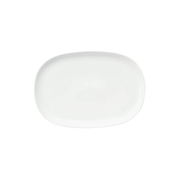 Click for a bigger picture.White Platter Medium 27x19cm 10.6x7.5