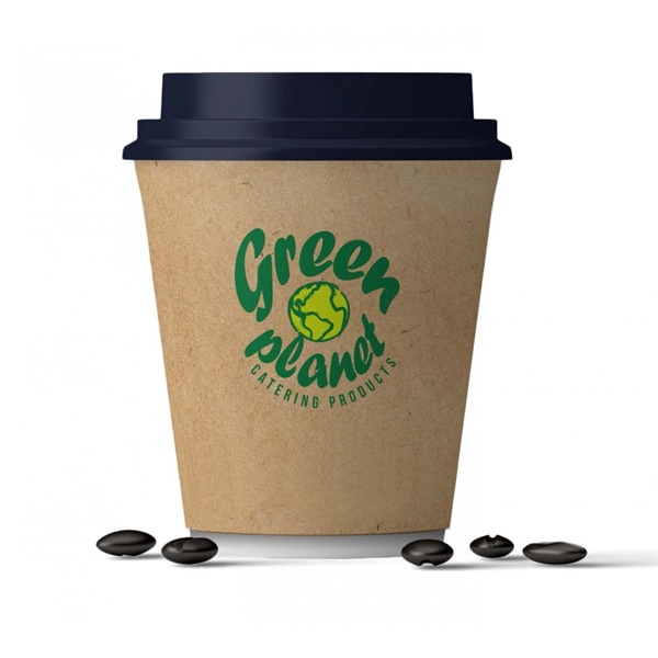 Click for a bigger picture.Single Wall Cup Green Planet Branded