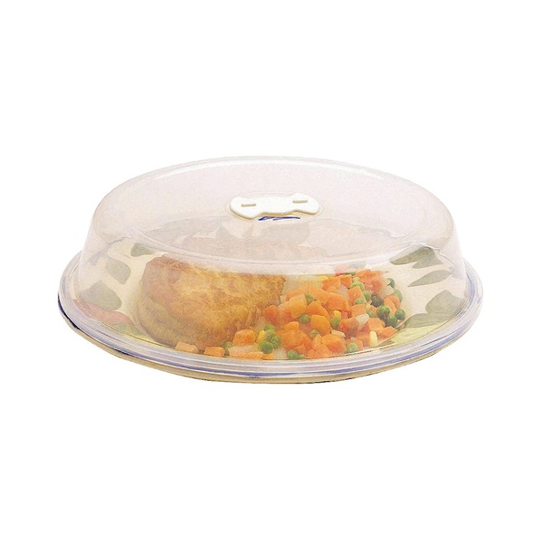 Click for a bigger picture.Microwave Plate Cover With Air Vent