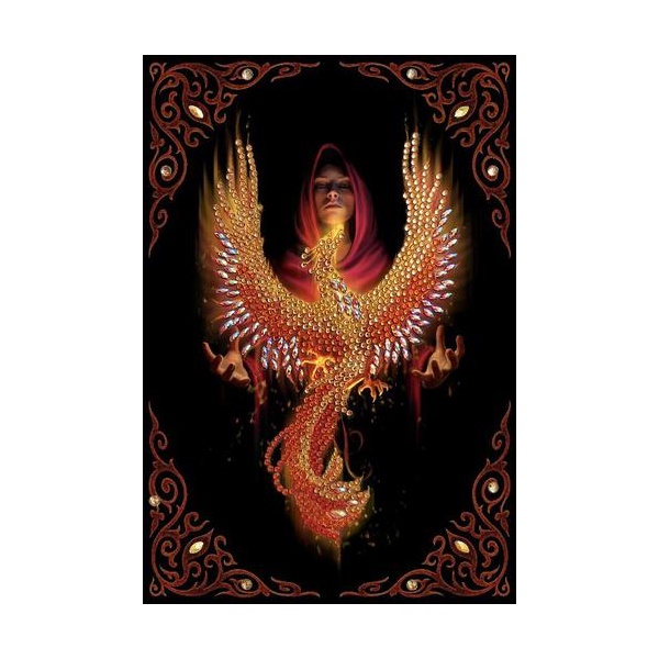 Click for a bigger picture.Crystal Art Phoenix Rising Notebook CANJ-9