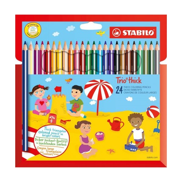 Click for a bigger picture.STABILO Trio Thick Colouring Pencil Assort