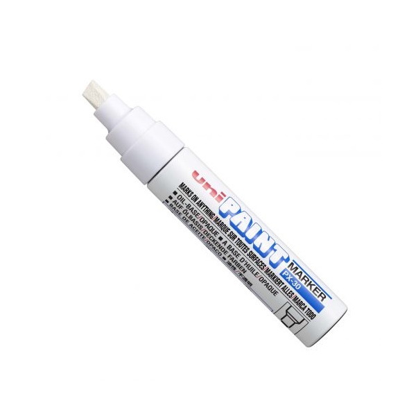 Click for a bigger picture.uni PX-30 Paint Marker Broad Chisel Tip 8m