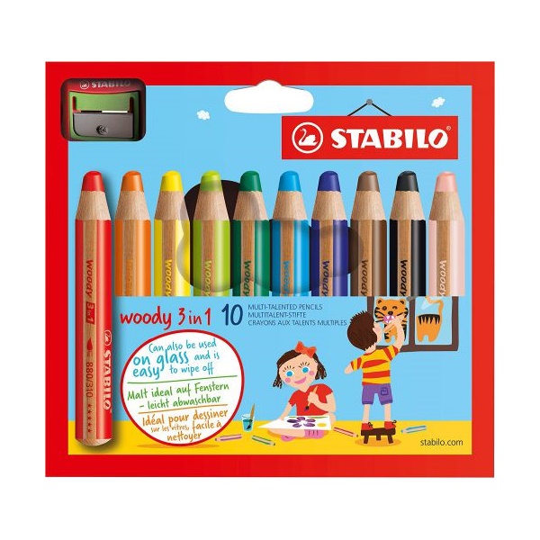 Click for a bigger picture.STABILO woody 3 in 1 Colouring Pencil and