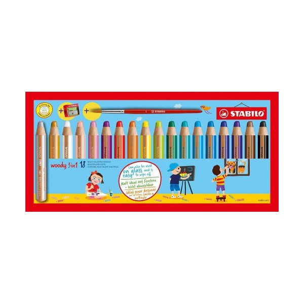 Click for a bigger picture.STABILO woody 3 in 1 Colouring Pencil Pain