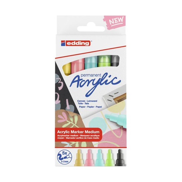 Click for a bigger picture.edding 5100 Acrylic Marker Bullet Tip 2-3m