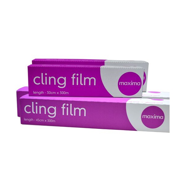 Click for a bigger picture.Maxima Clingfilm Roll 450mm x 300m 0505002