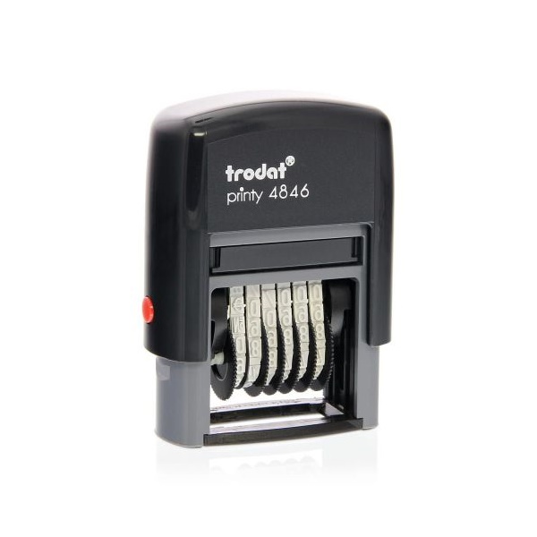 Click for a bigger picture.Trodat Printy 4846 Self Inking Number Stam