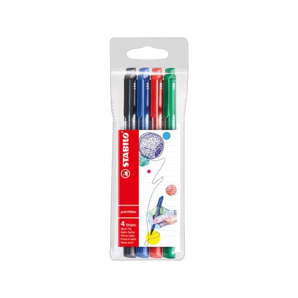 Click for a bigger picture.STABILO pointMax Nylon Tip Writing pen 0.4