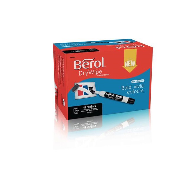 Click for a bigger picture.Berol Dry Wipe Whiteboard Marker Chisel Ti