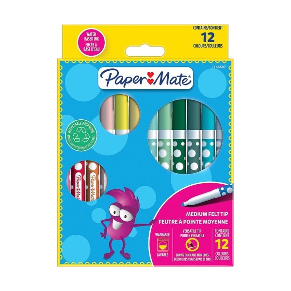Click for a bigger picture.Paper Mate Childrens Felt Tip Colouring Pe