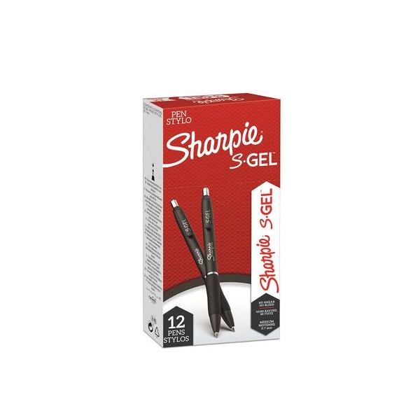 Click for a bigger picture.Sharpie S-Gel Rollerball Pen 0.7mm Line Bl
