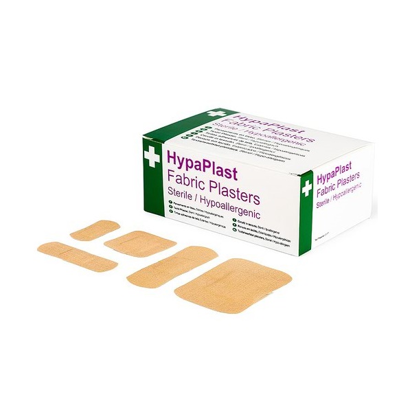 Click for a bigger picture.HypaPlast Fabric Plasters Sterile and Hypo