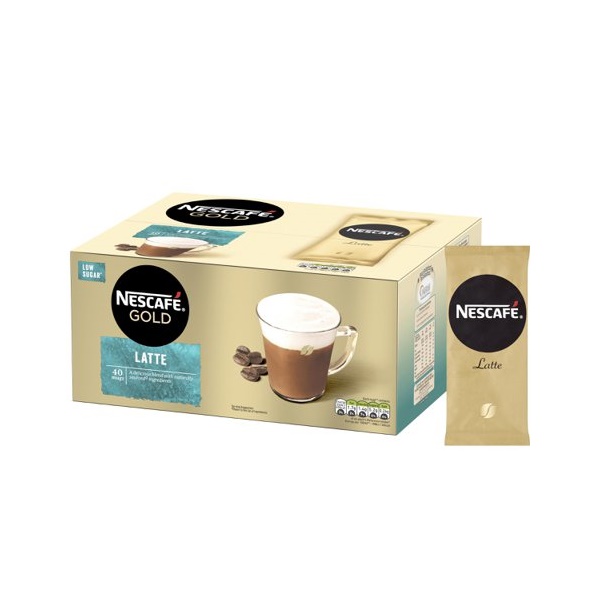 Click for a bigger picture.Nescafe Gold Latte Instant Coffee Sachets