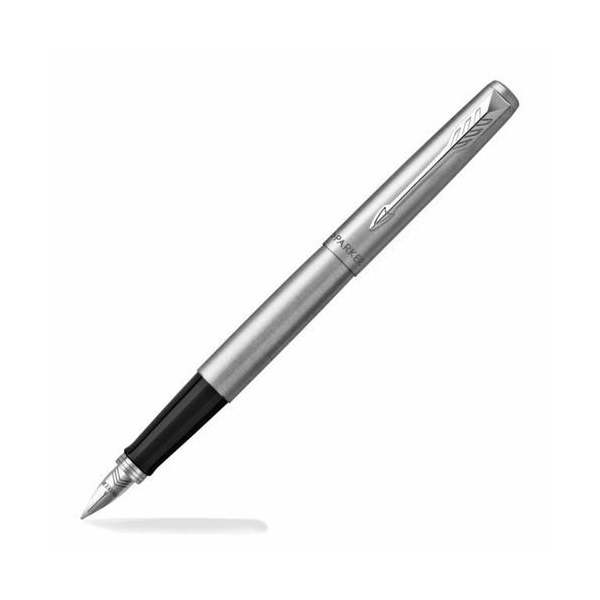 Click for a bigger picture.Parker Jotter Fountain Pen Stainless Steel