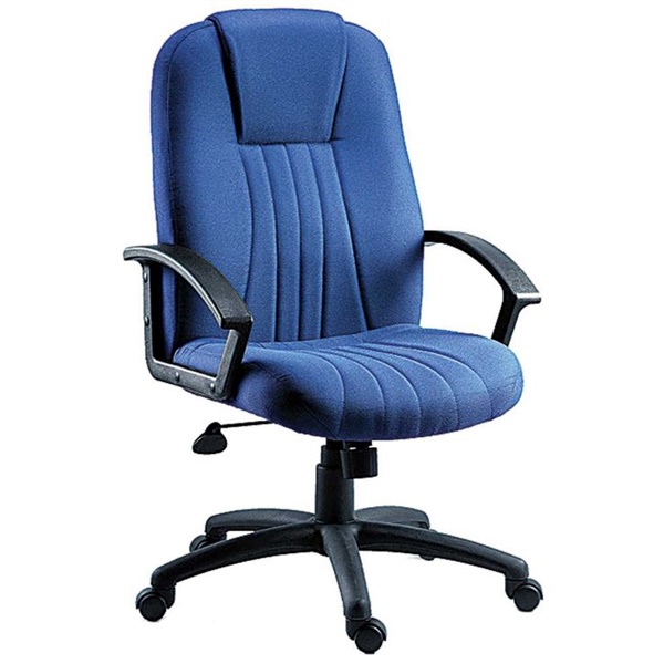 Click for a bigger picture.City Fabric Executive Office Chair Blue -