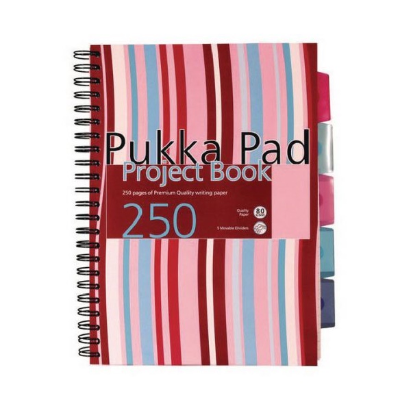 Click for a bigger picture.Pukka Pad A5 Wirebound Polypropylene Cover