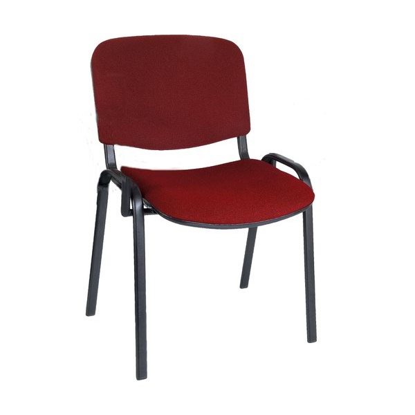 Click for a bigger picture.Conference Fabric Stackable Chair Burgundy