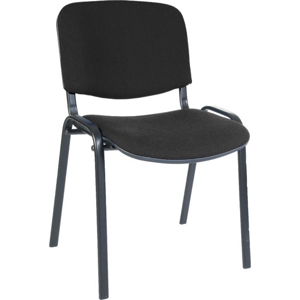Click for a bigger picture.Conference Fabric Stackable Chair Black -