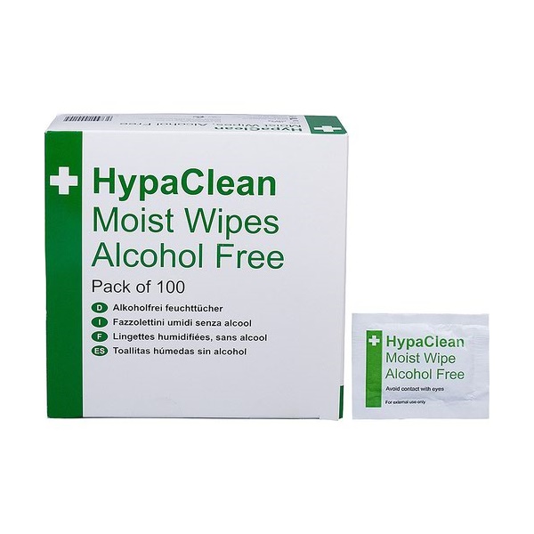 Click for a bigger picture.HypaClean Moist Wipes Alcohol Free (Pack 1
