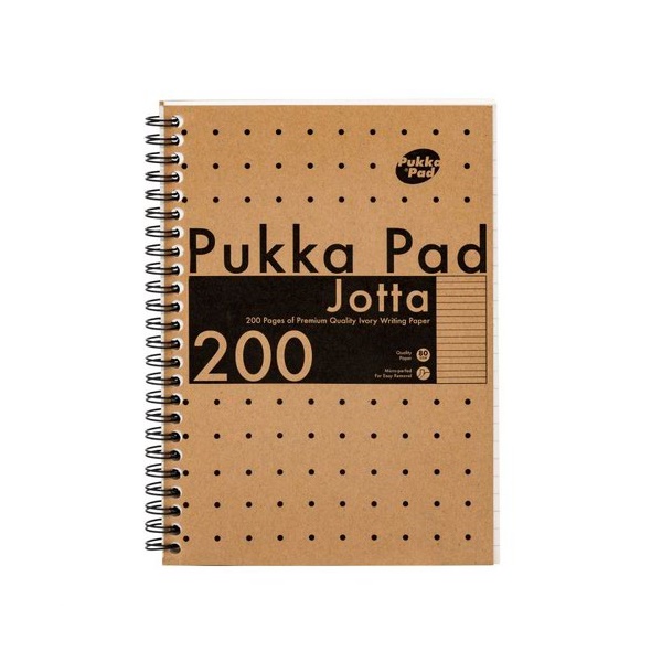Click for a bigger picture.Pukka Pad Kraft A5 200 Page Jotta Book (Pa