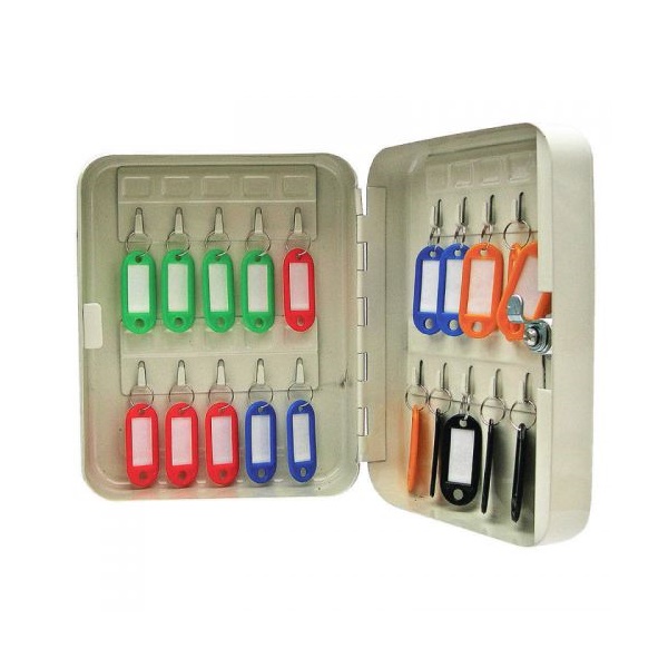 Click for a bigger picture.ValueX Key Cabinet 20 Hook Key Lock Steel