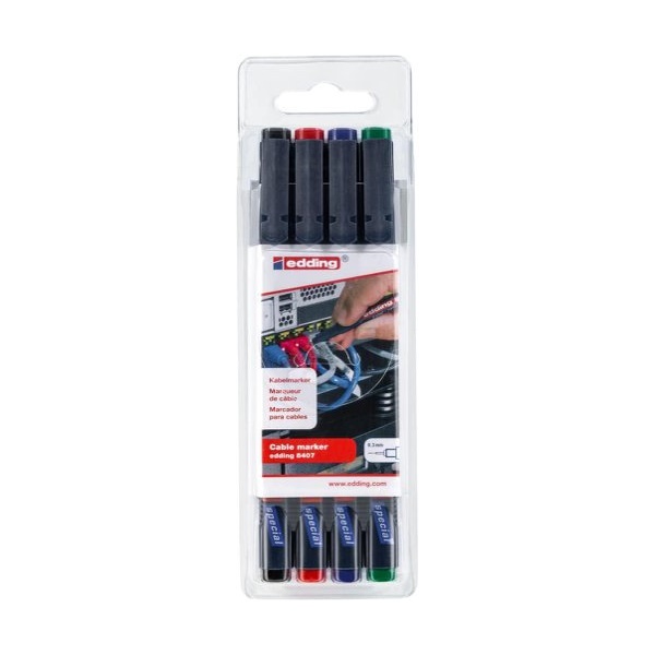 Click for a bigger picture.edding 8407 Cable Marker 0.3mm Round Tip B