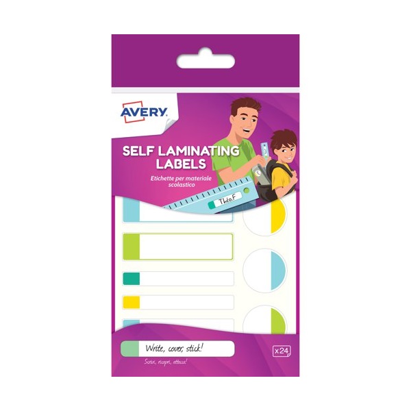 Click for a bigger picture.Avery Self Laminating Waterproof Labels 86