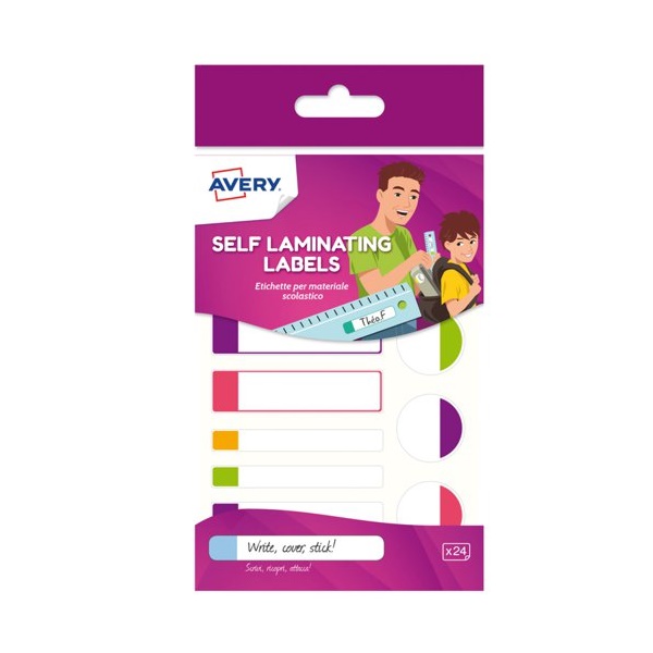Click for a bigger picture.Avery Self Laminating Waterproof Labels 86