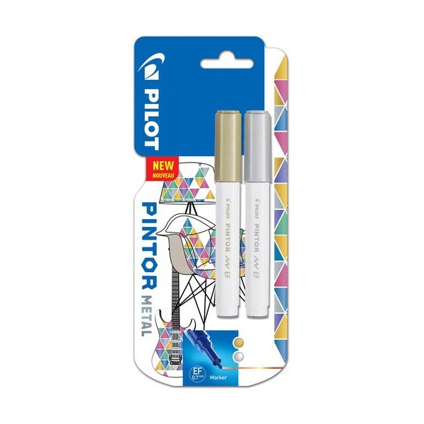 Click for a bigger picture.Pilot Pintor Extra Fine Bullet Tip Paint M