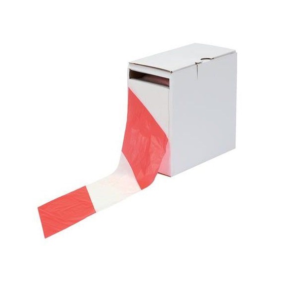 Click for a bigger picture.ValueX Barrier Tape 75mm x 500m Red/White