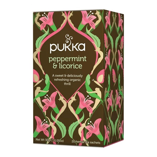 Click for a bigger picture.Pukka Tea Peppermint & Licorice Teas Envel