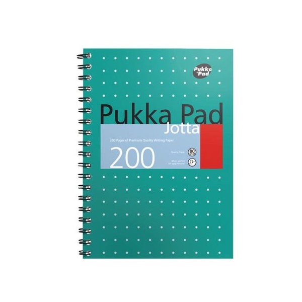Click for a bigger picture.Pukka Pad Metallic Jotta Notebook B5 Wireb