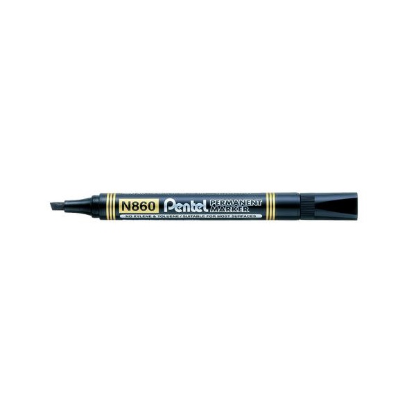 Click for a bigger picture.Pentel N860 Permanent Marker Chisel Tip 2.