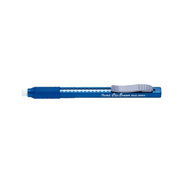Click for a bigger picture.Pentel Clic Eraser Pen White with Transpar