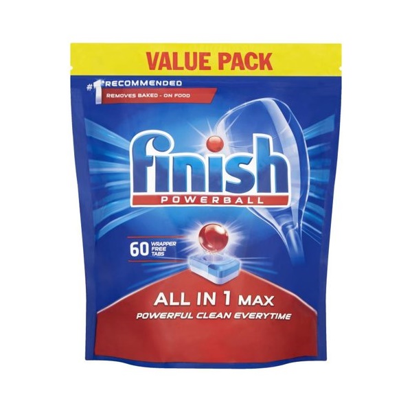 Click for a bigger picture.Finish All-In-One Max Dishwasher Tablets (
