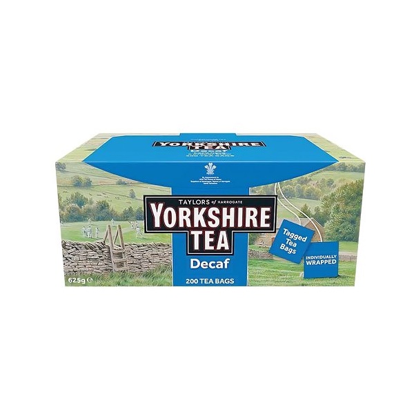 Click for a bigger picture.Yorkshire Tea Decaffeinated Tea Bags Envel