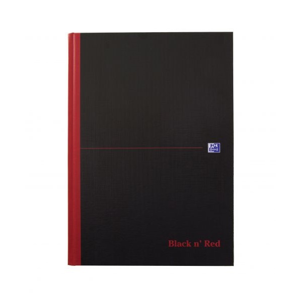 Click for a bigger picture.Black n Red A4 Casebound Hard Cover Notebo