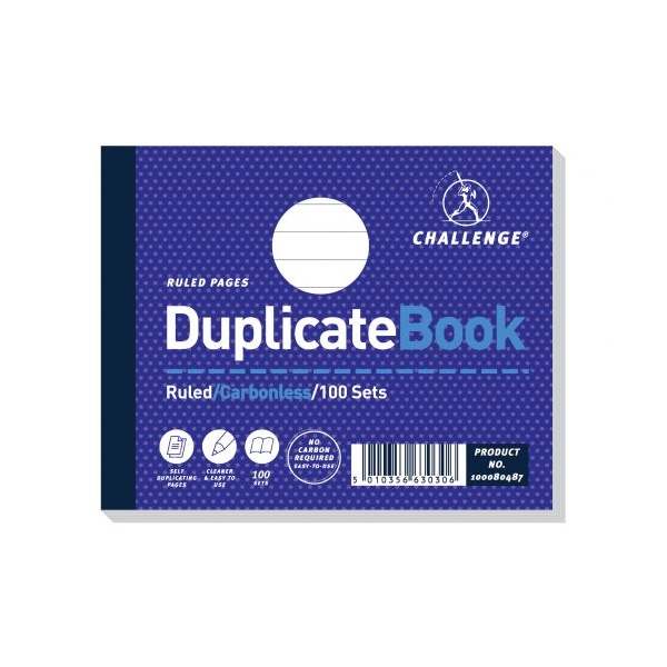 Click for a bigger picture.Challenge 105x130mm Duplicate Book Carbonl