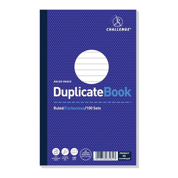 Click for a bigger picture.Challenge 210x130mm Duplicate Book Carbonl