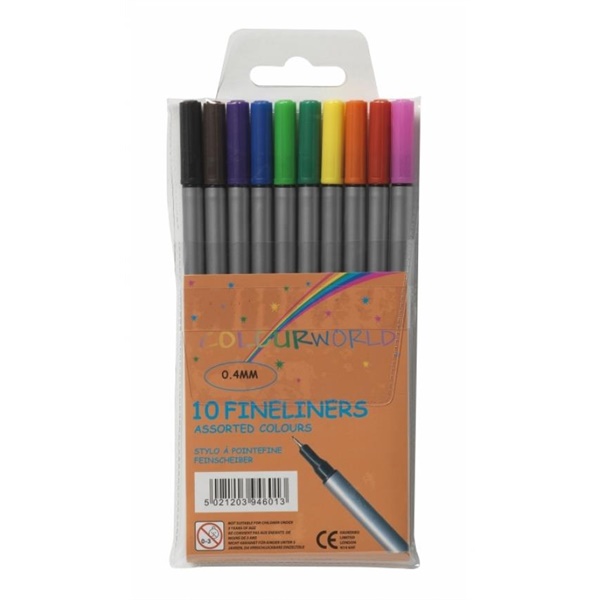 Click for a bigger picture.ValueX Fineliner Pen 0.4mm Line Assorted C