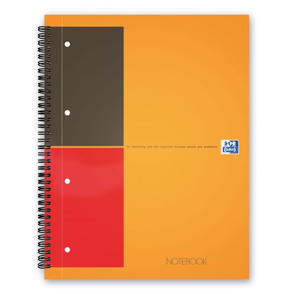 Click for a bigger picture.Oxford International Wirebound Notebook A4